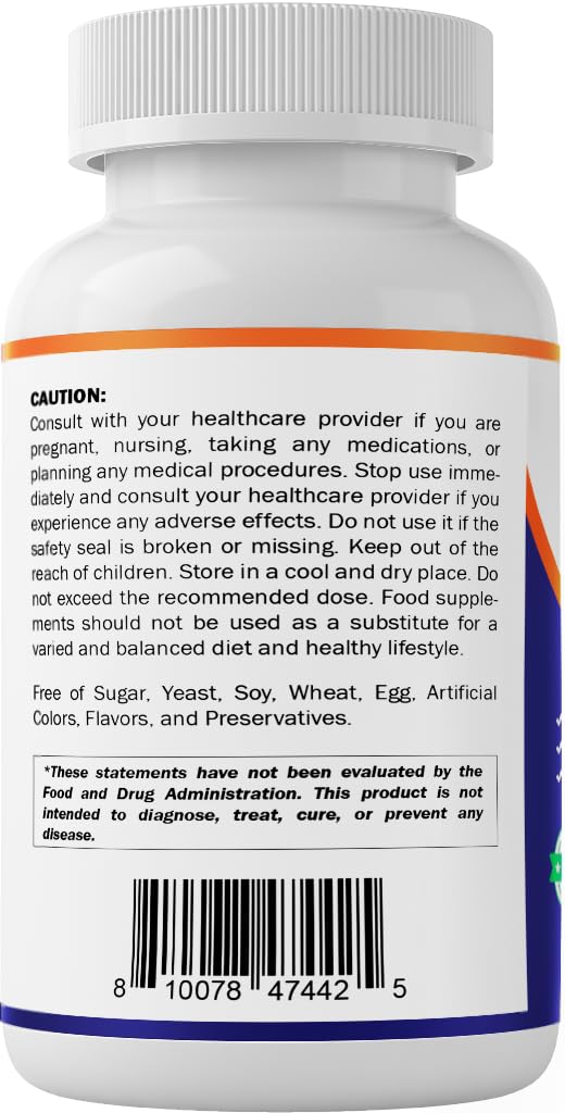 Vitamatic 5-HTP 200mg + B6 5mg - 240 Vegetarian Capsules | 5-HTP Supplement (Griffonia Simplicifolia Seed Extract)