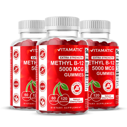 Vitamatic Extra Strength B12 5000 mcg Gummies - 120 ct, Methyl B12