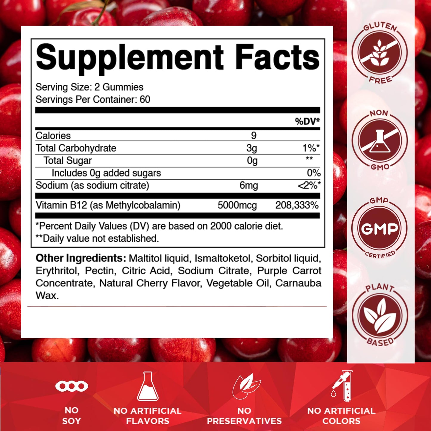 Vitamatic Extra Strength B12 5000 mcg Gummies - 120 ct, Methyl B12