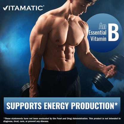 Vitamatic Vitamin B6 500 mg – 120 Vegetarian Tablets | 2-Pack – Energy, Metabolism & Immune Support