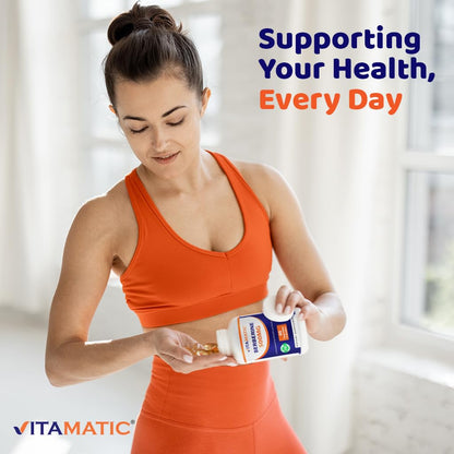 Vitamatic Berberine 500mg – 60 Veg Capsules – Made in USA, Gluten Free, Non-GMO (2 Bottles)