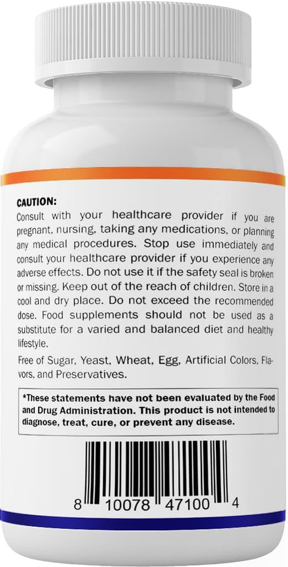Vitamatic High Potency Biotin 20000 mcg with Keratin - 120 Vegetarian Tablets
