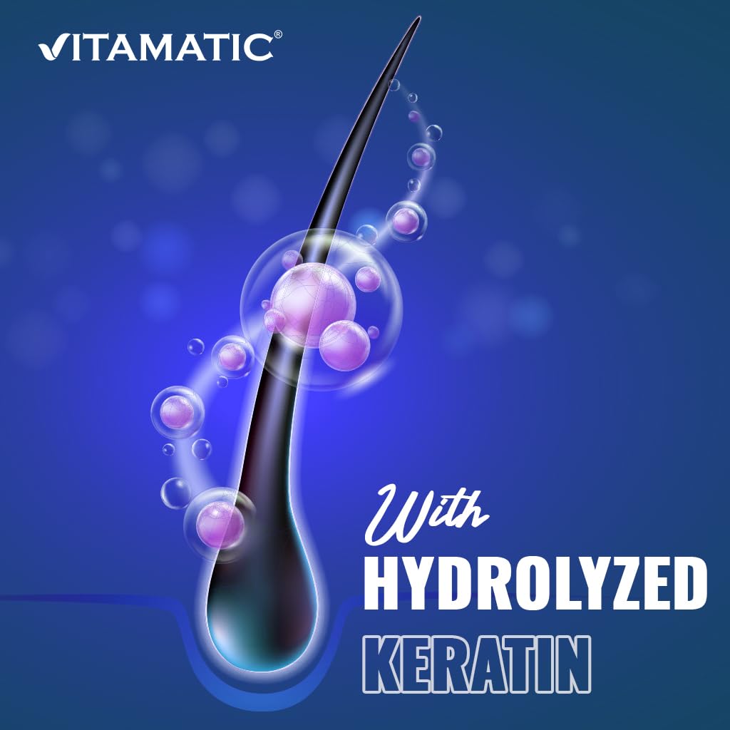 Vitamatic Biotin 20000 mcg with Keratin – 120 Vegetarian Tablets (Pack of 3)