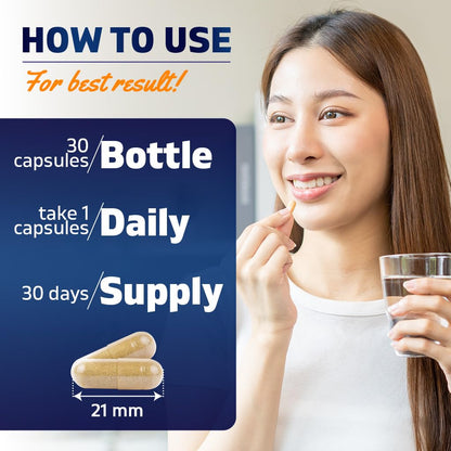 Vitamatic Akkermansia Muciniphila 30B TFU + Clostridium Butyricum + Inulin – GLP-1 Probiotic, 30 Vegan Capsules