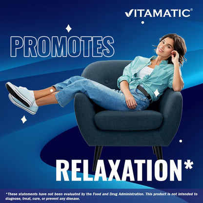 Vitamatic L-Theanine 400mg - 240 Tablets - Non-GMO & Gluten Free - 2 Pack