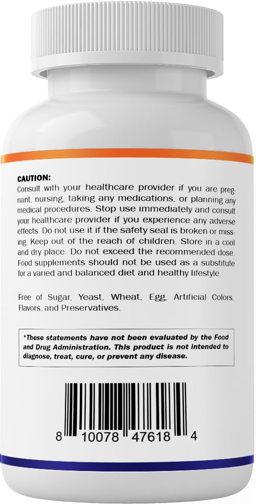 Vitamatic Magnesium Lactate 2000mg – 180 Tablets – Supports Muscle, Heart, Bone & Nervous System Health* – Non-GMO, Gluten Free, No Artificial Additives