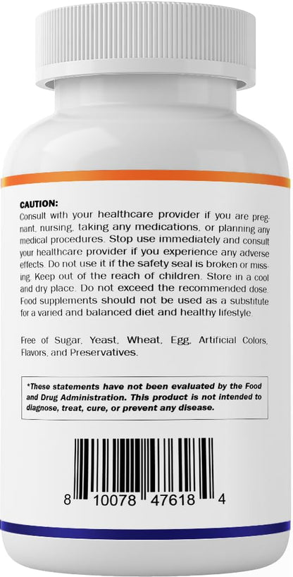 Vitamatic Magnesium Lactate 2000mg – 180 Tablets – Supports Muscle, Heart, Bone & Nervous System Health* – Non-GMO, Gluten Free, No Artificial Additives