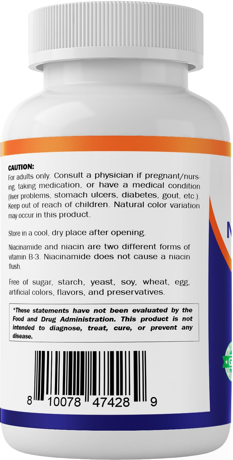 Vitamatic Niacinamide 500 mg 240 Tablets - Flush Free Vitamin B3 - Pack of 2