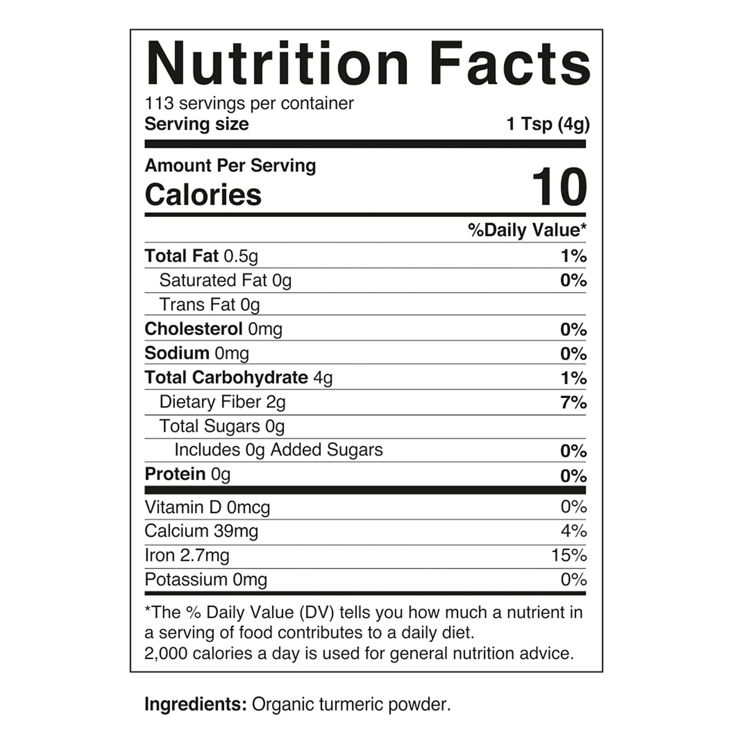 Vitamatic Organic Turmeric Powder – 1 lb (16 oz) | USDA Certified