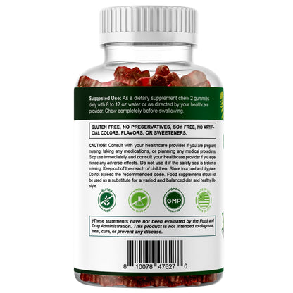 Vitamatic Sugar Free Rhodiola Rosea Gummies 1500 mg per Serving – 60 Gummies – Mixed Berry – Adaptogen Supplement – Made in USA
