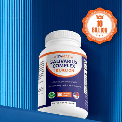 Vitamatic Salivarius Complex Mint Chewables 60 Count – Probiotic Oral Health