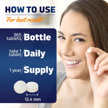 Vitamatic Sodium Chloride 1000mg – 365 Tablets (2 Bottles) Hydration & Electrolyte Replenisher