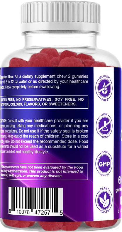 Vitamatic Sugar Free 5-HTP Gummies with B6 - 60 Gummies per Pack (Pack of 2)