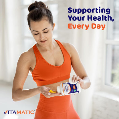 Vitamatic Turmeric Curcumin Supplement – 10:1, 3000 mg/Serving, 95% Curcuminoids, Black Pepper, Ginger, Moringa | 120 Veg Capsules