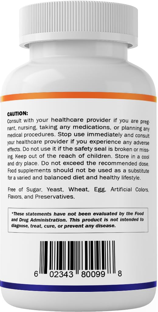 Vitamatic Vitamin B1 (Thiamine) 500mg – 120 Capsules | Non-GMO, Gluten Free