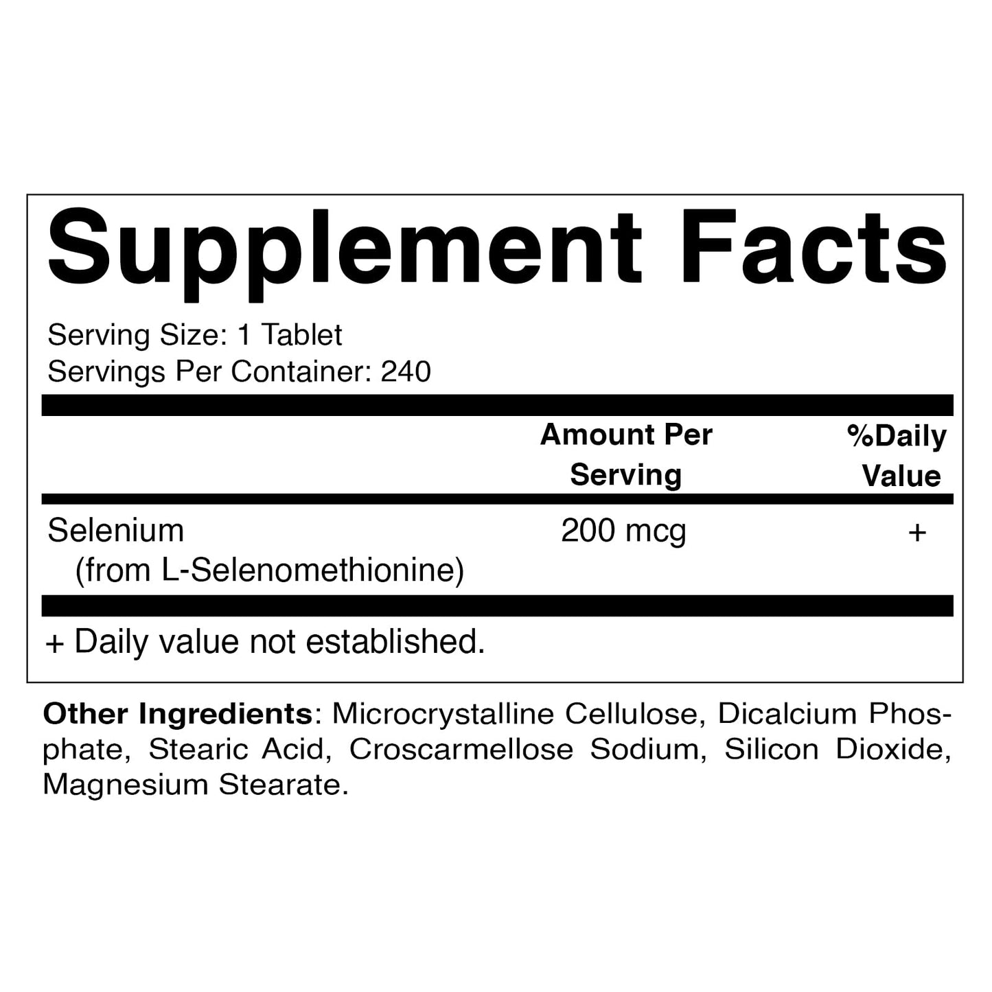 Vitamatic Yeast Free Selenium 200mcg – Selenomethionine Supplement, 240 Tablets (Pack of 2)