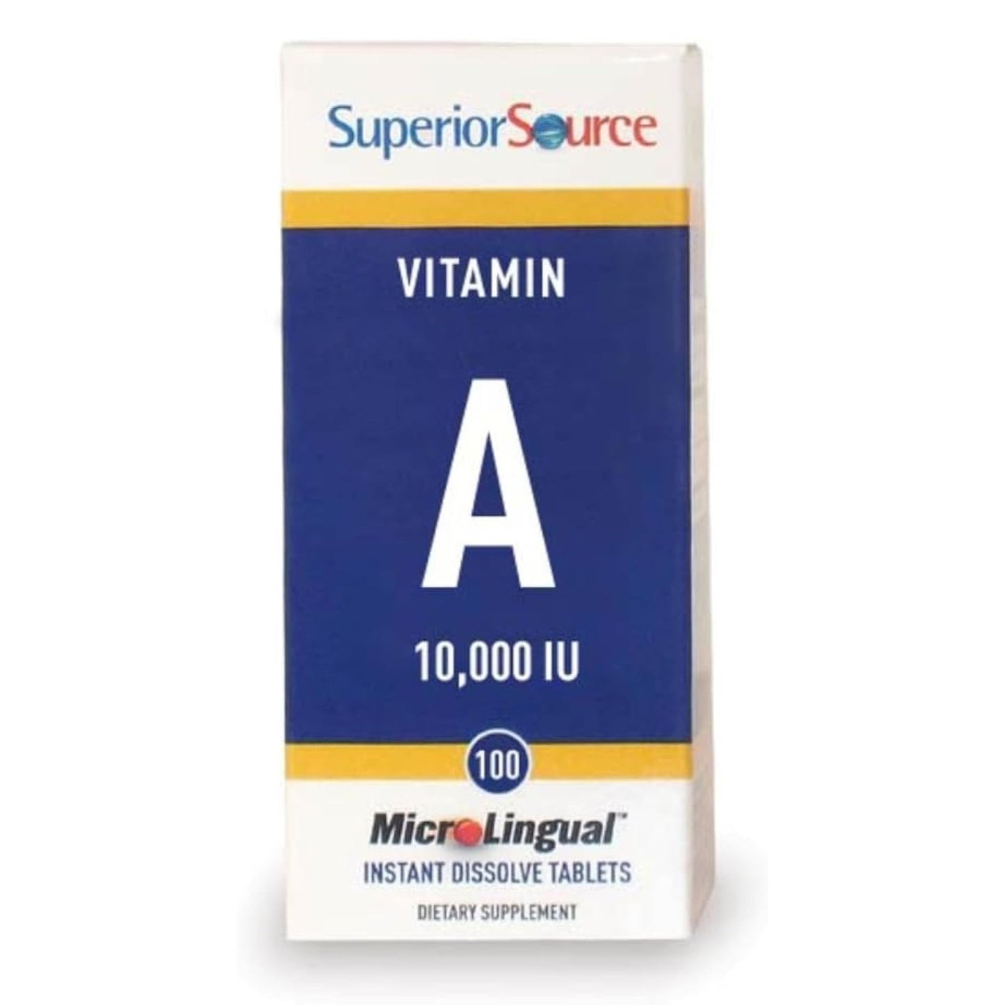 Superior Source Vitamin A 10,000 IU MicroLingual — Eye Health & Immune Support