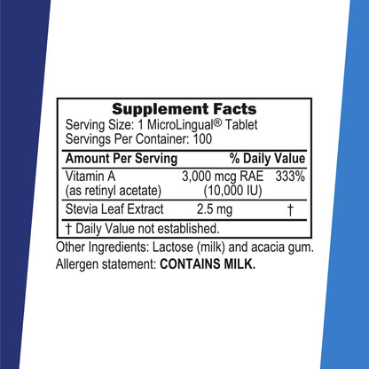 Superior Source Vitamin A 10,000 IU MicroLingual — Eye Health & Immune Support