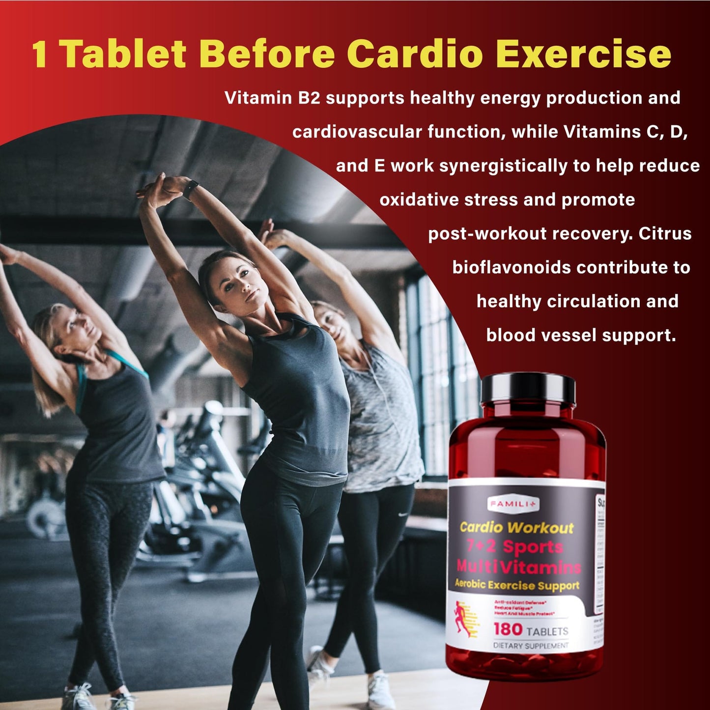 Multivitamin with Creatine & BCAA for Cardio & Recovery | Heart & Muscle Protect