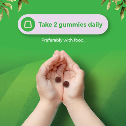 Kids Iron Gummies - Gentle Iron Supplement for Immunity & Energy (60 Count) | Vegan, Gluten Free