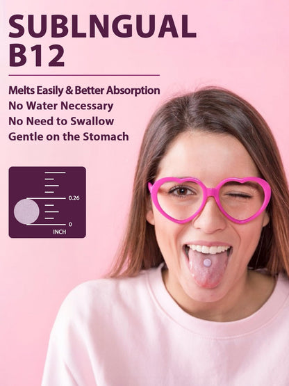 Vitamin B12 Sublingual 5000mcg — Methylcobalamin for Energy & Nerve