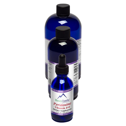 Vitamin B6 Drops (Pyridoxine) – Liquid B Vitamin for Brain & Immune Support (Alcohol-Free, 16 oz)