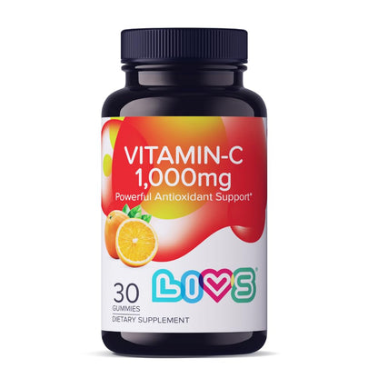 Vitamin C 1000mg Gummies for Kids & Adults | Vegan, Non-GMO, Gluten-Free