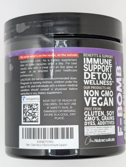 Organic Immune Support with PAU D'Arco, Garlic, Cayenne Pepper, Oregano, Ginger & More | Clean Nutra