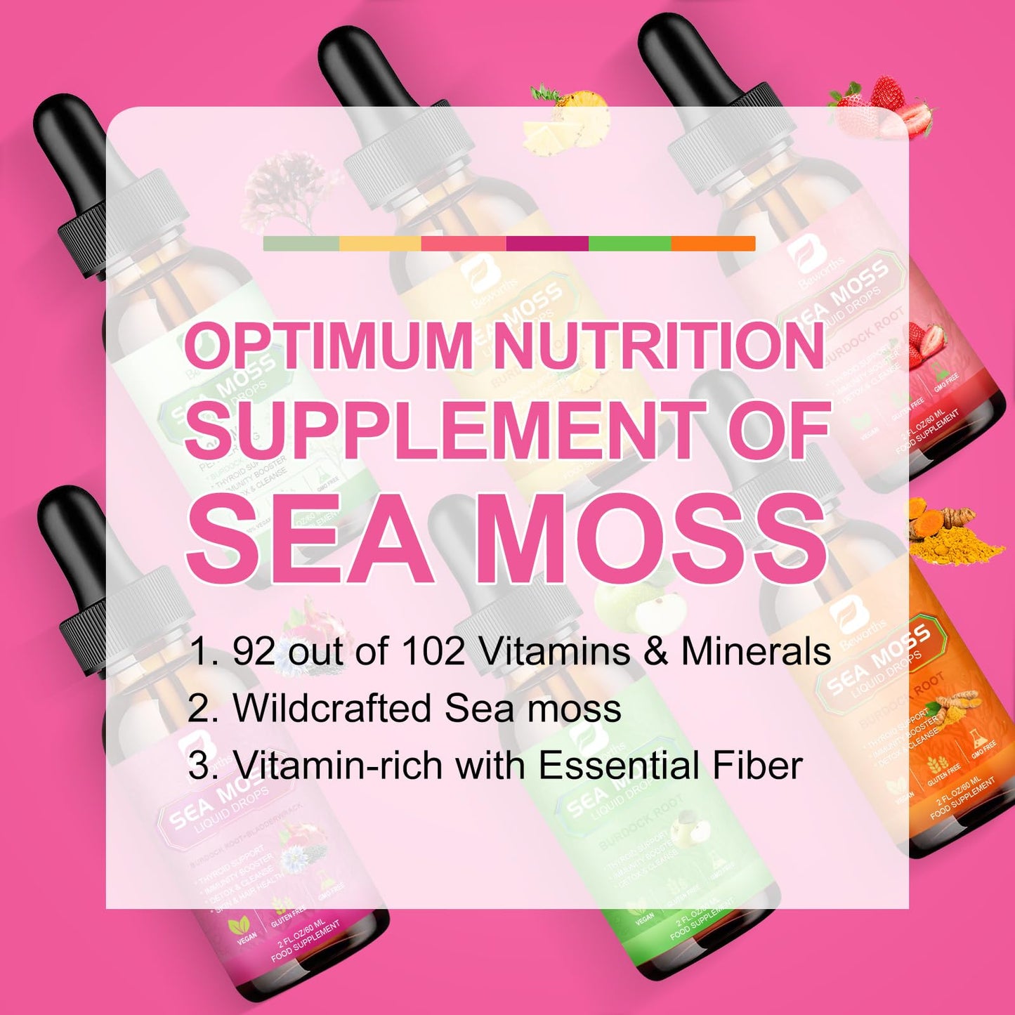 BEWORTHS Sea Moss Liquid Drops – Organic Black Seed Oil (Vegan)