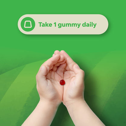 Chewable Vitamin D Gummies for Kids - Delicious Vitamin D 1000 IU Per Serving - Toddlers Immune Support Gummies - Berries Flavored Supplement for Bones Health & Muscles - Gelatin Free - 60 Chews
