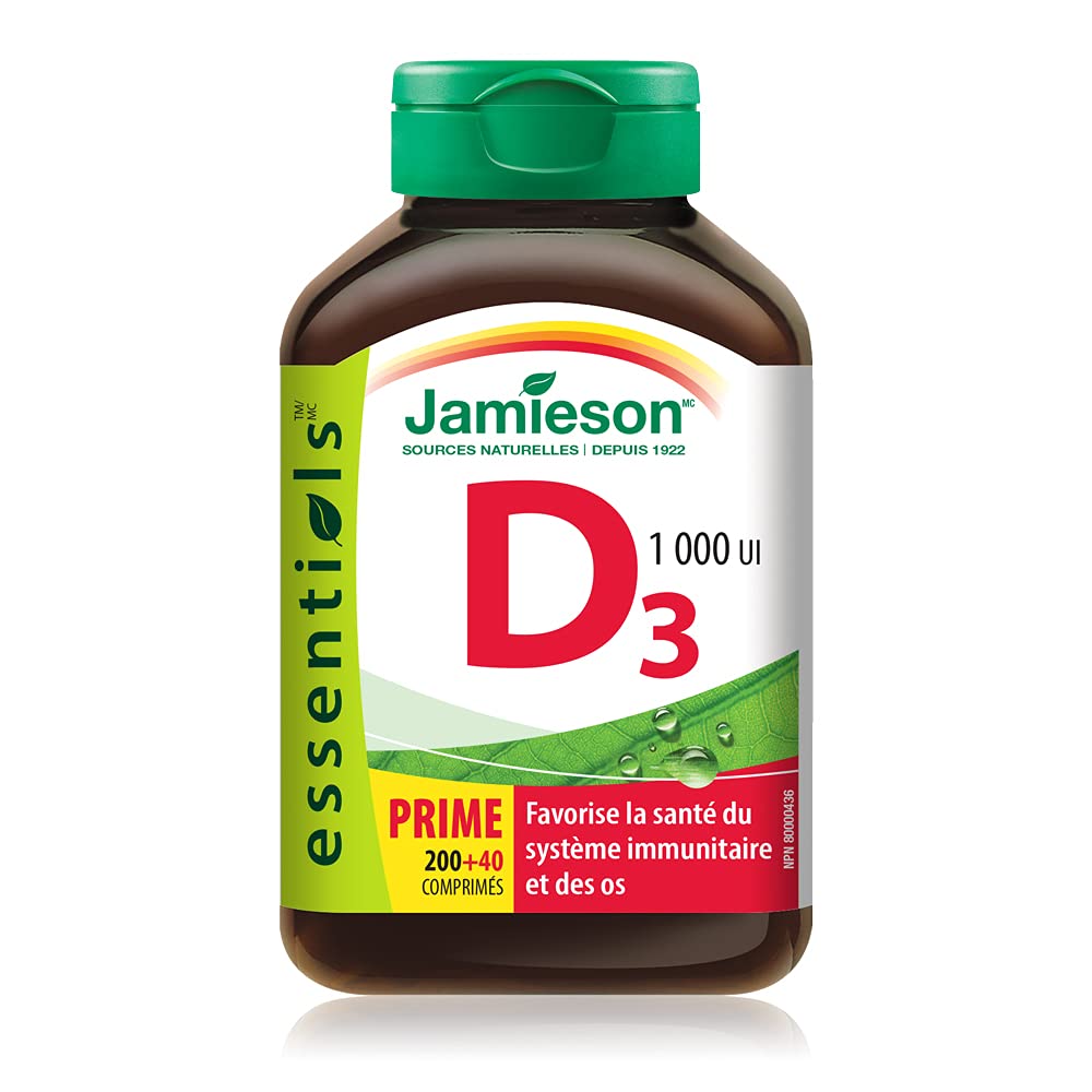 Vitamin D3 1,000 IU – 240 Tabs | Jamieson Laboratories