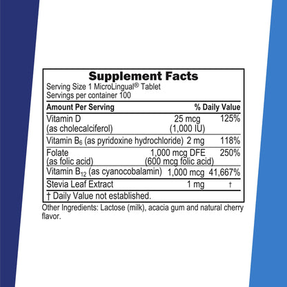 Superior Source No Shot B-12 1000 mcg + B-6, Folic Acid & D-3 1000 IU
