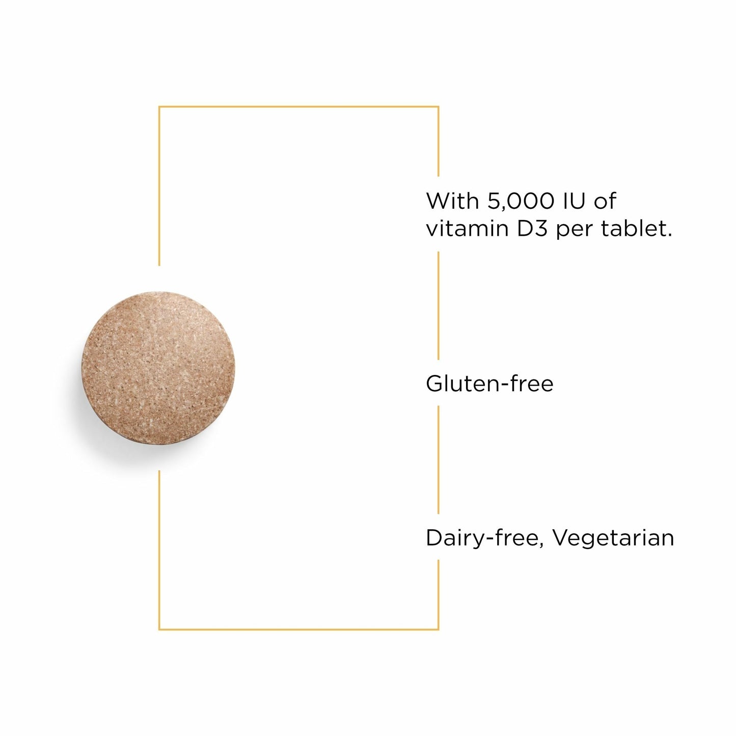 Integrative Therapeutics Vitamin D3 125 mcg - Vitamin D Supplement for Bone Health & Immune Support* - Gluten-Free & Dairy-Free - Chocolate Flavored, 90 Chewable Tablets (90 Servings)