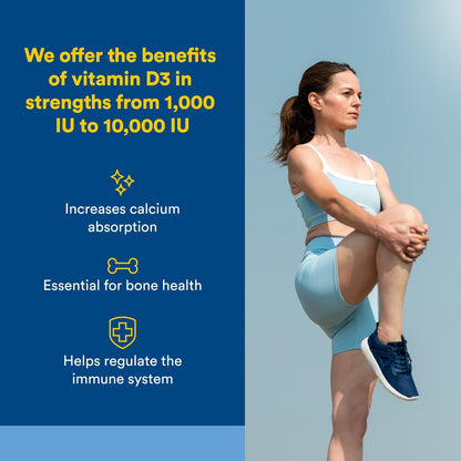 Natural Factors Vitamin D3 2000 IU (50 mcg) | Supports Bones, Muscles & Immunity | 120 Softgels