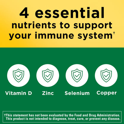 Nature Made Super D Immune Complex – Vitamin D3, Selenium, Zinc, Copper | 70 Tablets