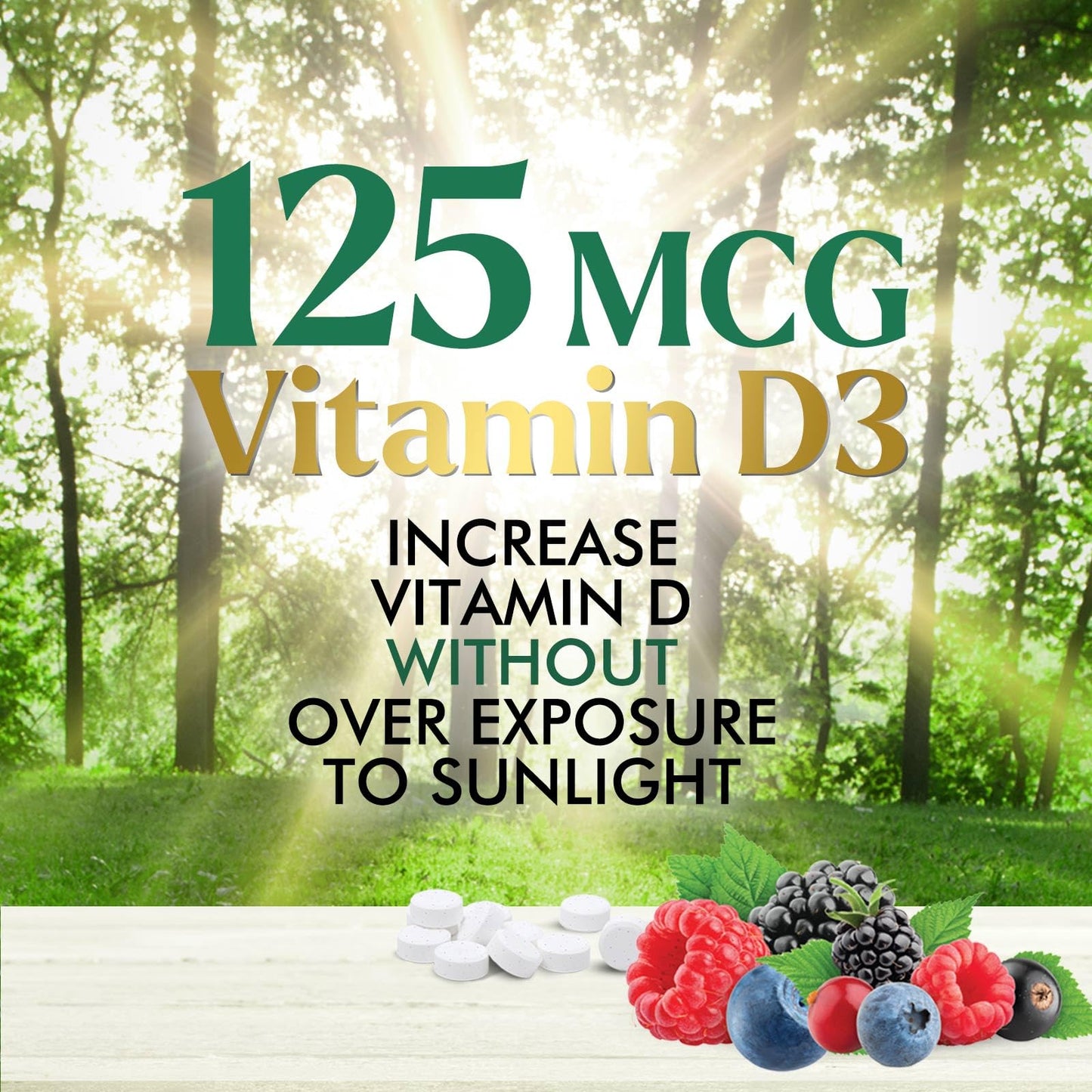 Vitamin D3 5000 IU Chewables – Immune & Bone Support | Nature's Nutrition