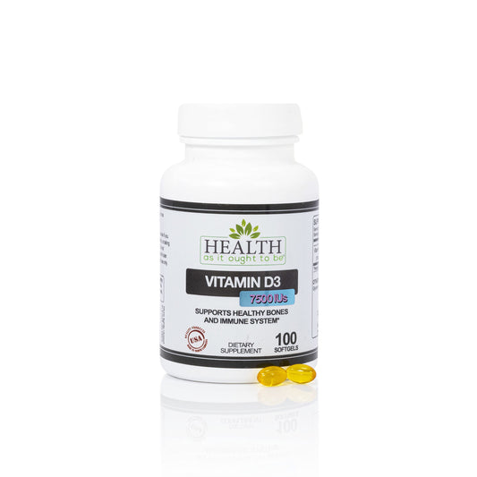Vitamin D3 7500 IU Supplement (188 mcg) – Bone & Immune Health – 100 Softgels BritishVita | Premium UK Vitamins & Wellness Supplements