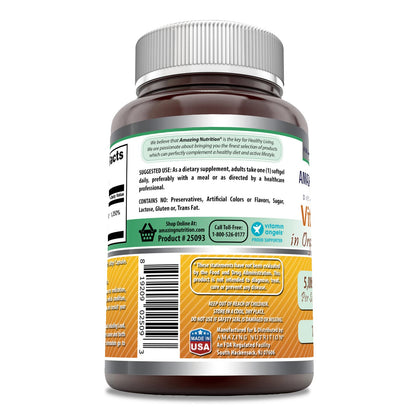 Vitamin D3 with Coconut Oil - 5000 IU, 180 Softgels | Amazing Formulas