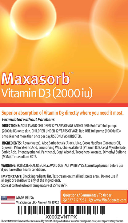 Vitamin D3 Cream for Psoriasis – Face & Body | 2000 IU | Paraben Free