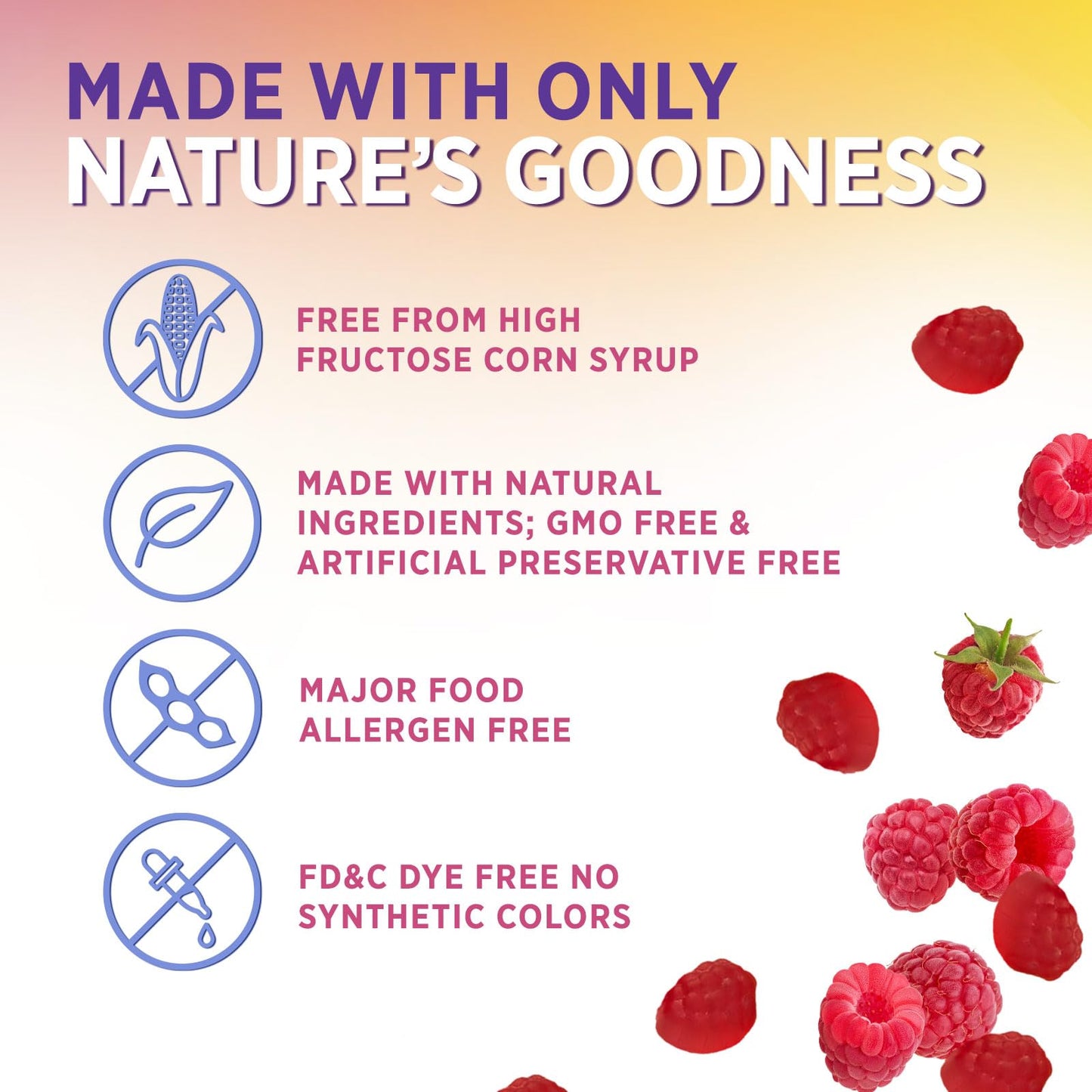 Vitamin D3 Gummies 5000 IU (125 mcg) - Triple Strength Bone and Immune Support, Vitamin D Gummy Dietary Supplement, Nature's Berry D Vitamin Supplement, Raspberry Flavored, Non-GMO - 120 Gummies