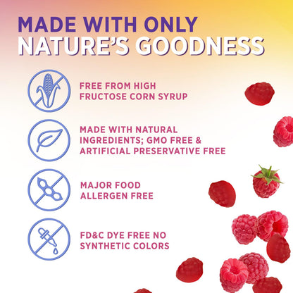 Vitamin D3 Gummies 5000 IU (125 mcg) - Triple Strength Bone and Immune Support, Vitamin D Gummy Dietary Supplement, Nature's Berry D Vitamin Supplement, Raspberry Flavored, Non-GMO - 120 Gummies