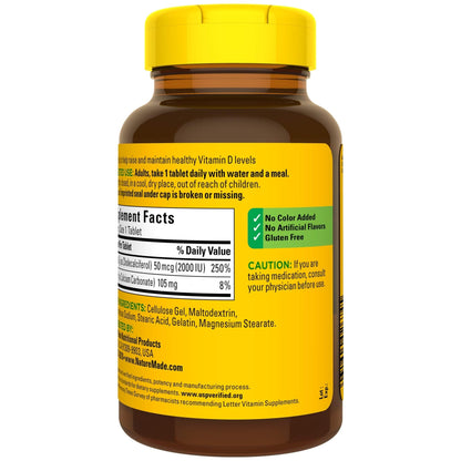 Vitamin D3 2000 IU (50 mcg) – 220 Tablets | Immune Support & Bone Health