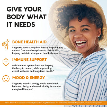 Vitamin D3 10000 IU + K2 MK-7 (120 caps) – Immune & Bone Support