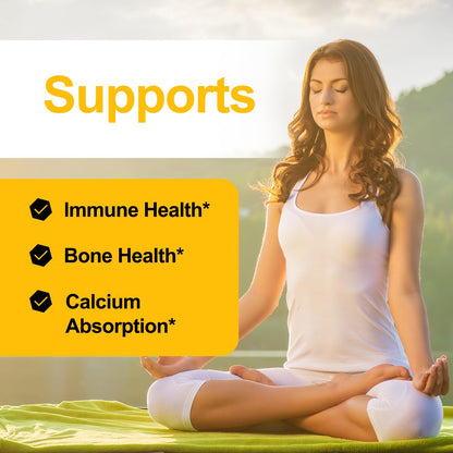 Vitamin D3 2000 IU (50 mcg) 360 Softgels – Immune & Bone Health | Non-GMO, Gluten-Free