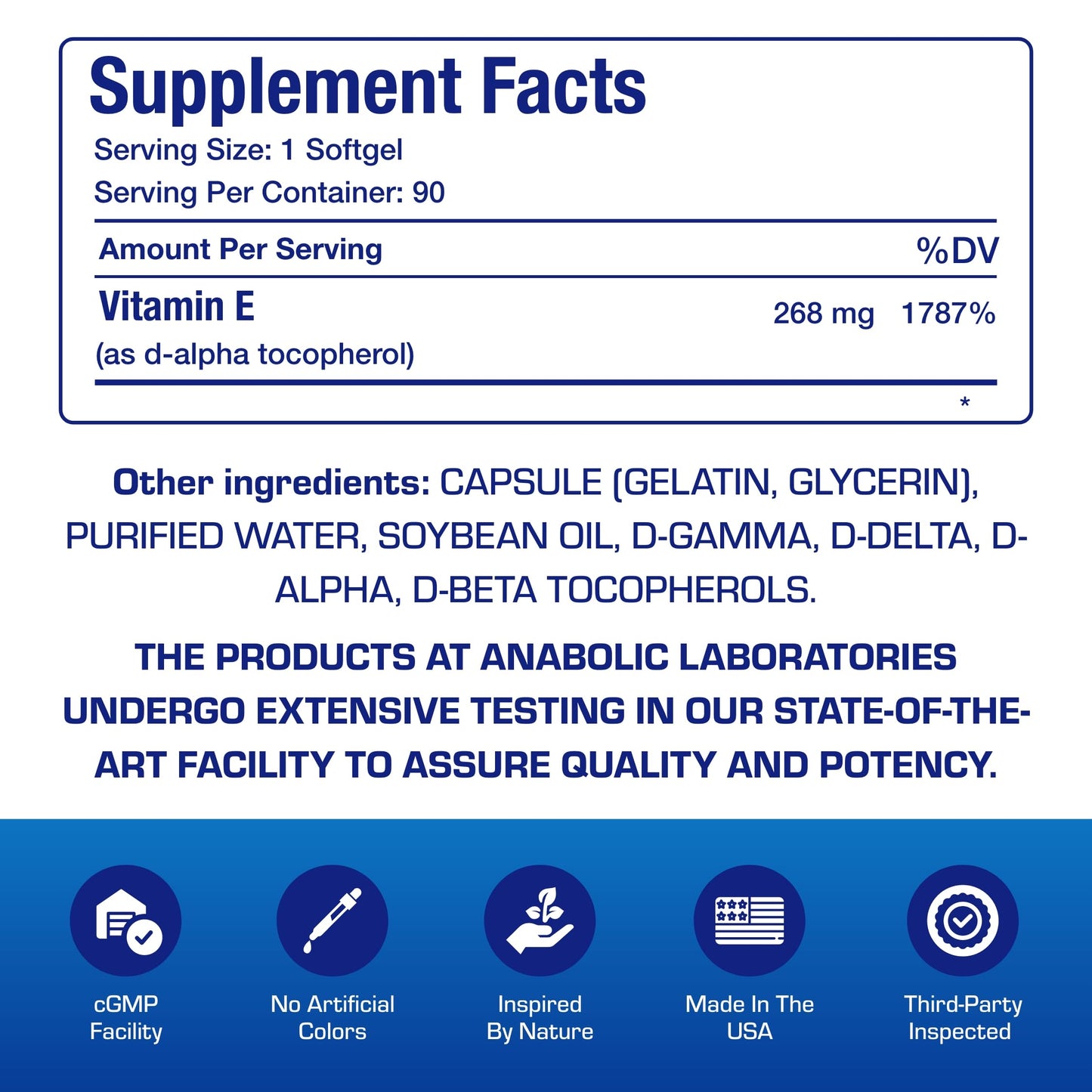 Vitamin E 400 IU Softgels – Clinical Formula Natural Vitamin E with d-Alpha Tocopherol & Mixed Tocopherols | 90 Servings