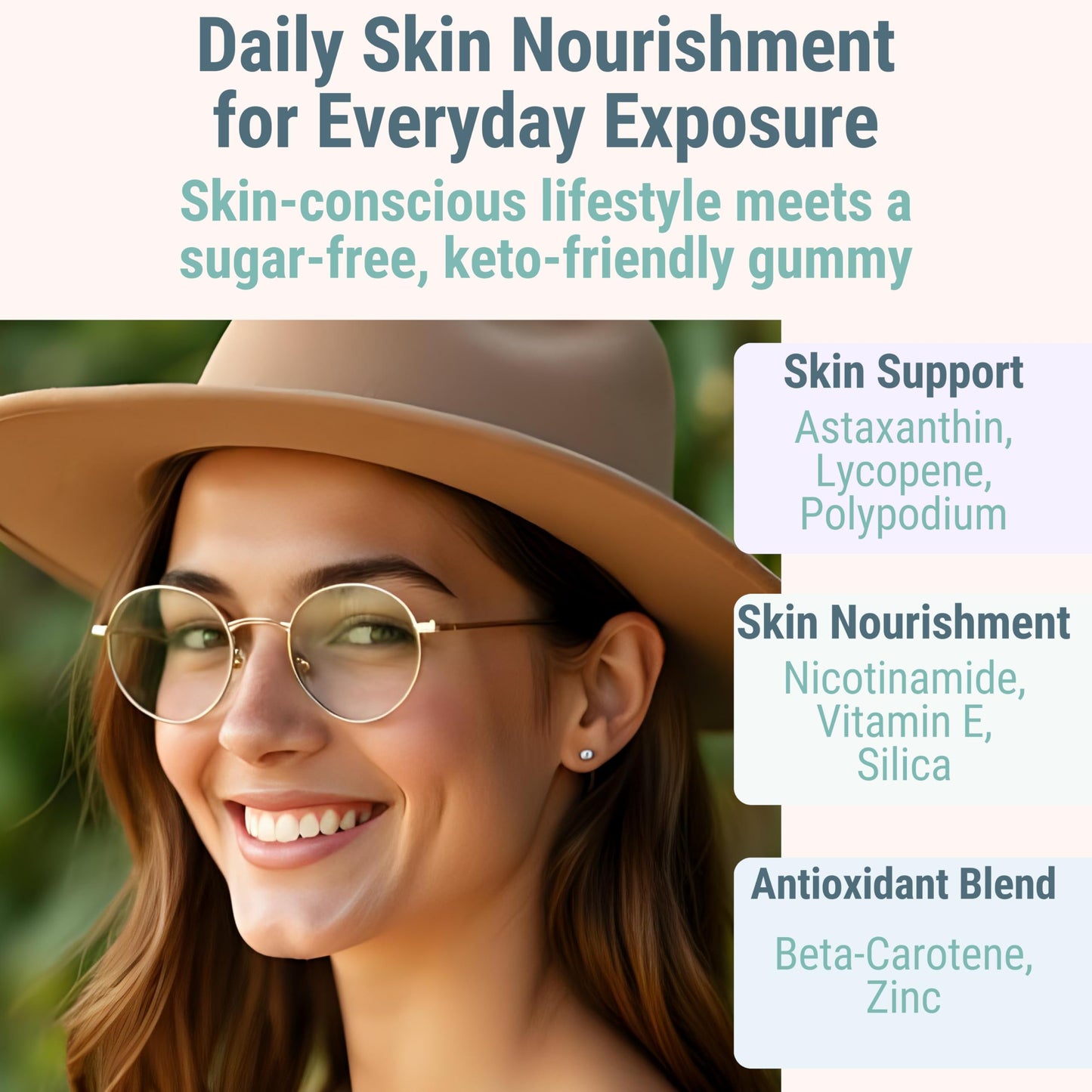Astaxanthin Polypodium Leucotomos Zinc Picolinate Lycopene Gummies – Vegan & Keto
