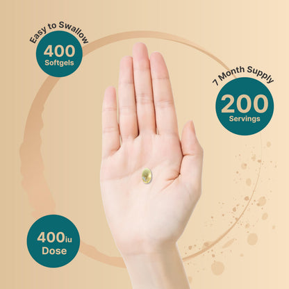 NatureBell Vitamin E Softgels 400 IU – 400 Count, Non-GMO