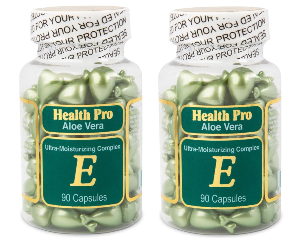 Vitamin E Skin Oil Aloe Vera, 90 Softgels (Pack of 2) | Nu-Health Health Pro