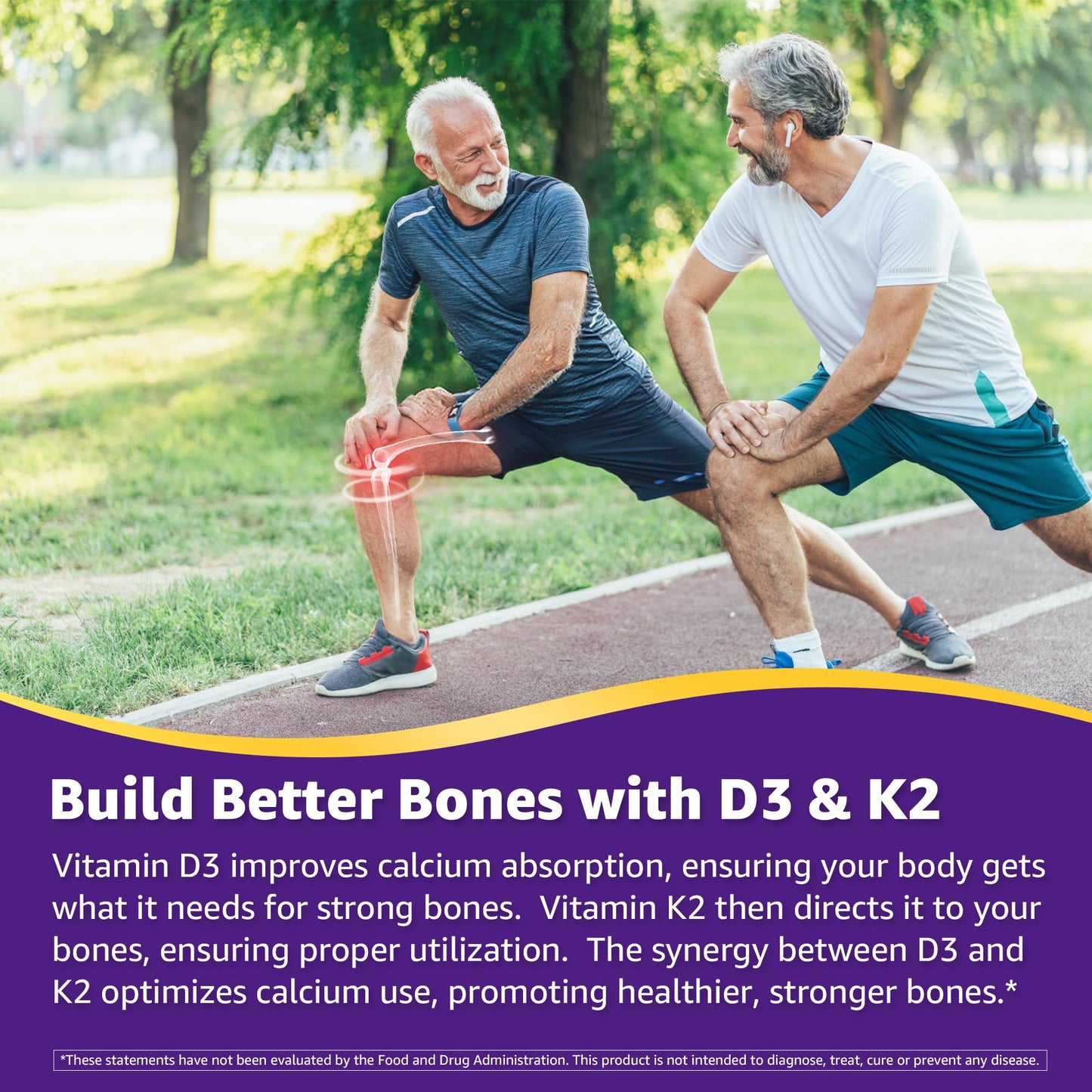 Vitamin K Complex Gummies with D3 (K2 MK7/MK4, K1) – 60 Gummies | Bone Support