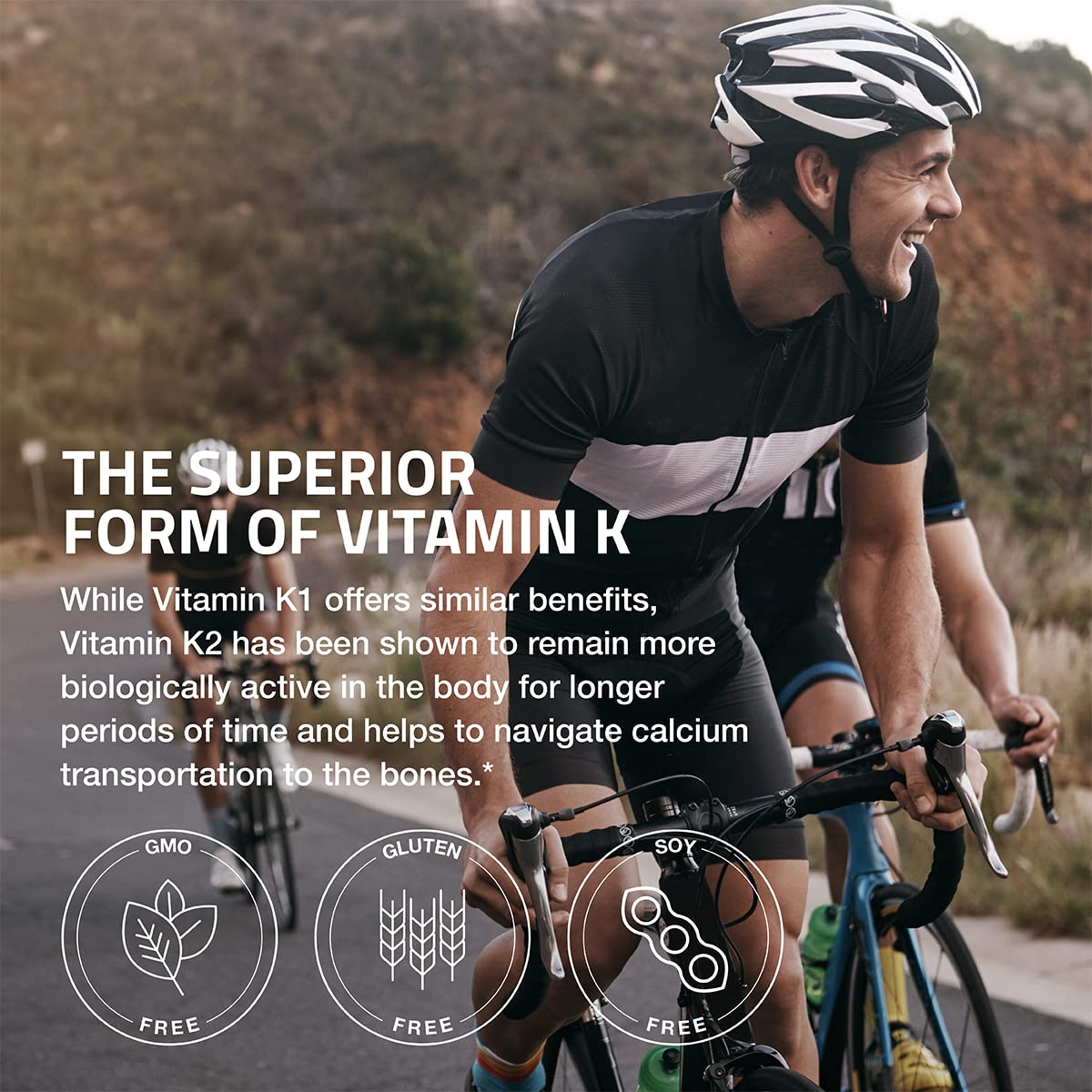 Bronson Vitamin K2 MK-7 Menaquinone 100 mcg – Non-GMO, 120 Capsules
